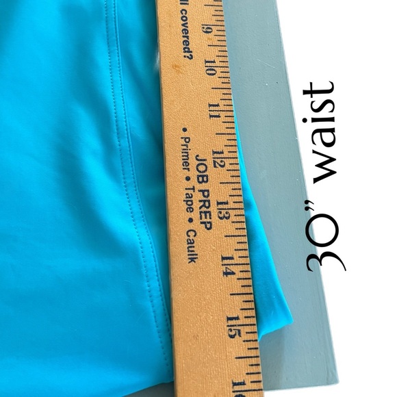 Lands' End Women's Sz 10 Mini Swim Skirt Pull On Beach Summer Vacay Blue Preppy - Picture 6 of 8